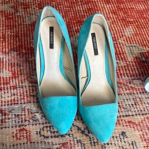 Turquoise heels